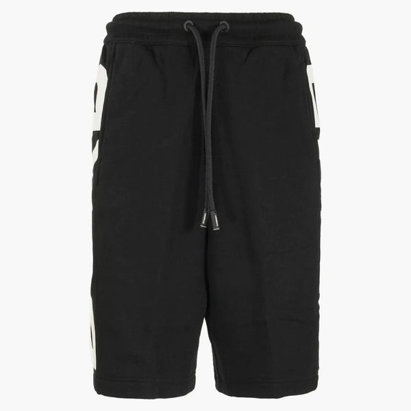 Logo Burberry Fawnley Print Track Shorts Black/White