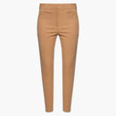 Burberry Fitted Wool Trousers Beige