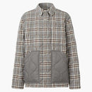 Burberry Flannel Vintage Check Overshirt Grey