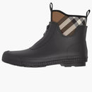 Burberry Flinton Rain Boots Black Brown Rubber (men's)