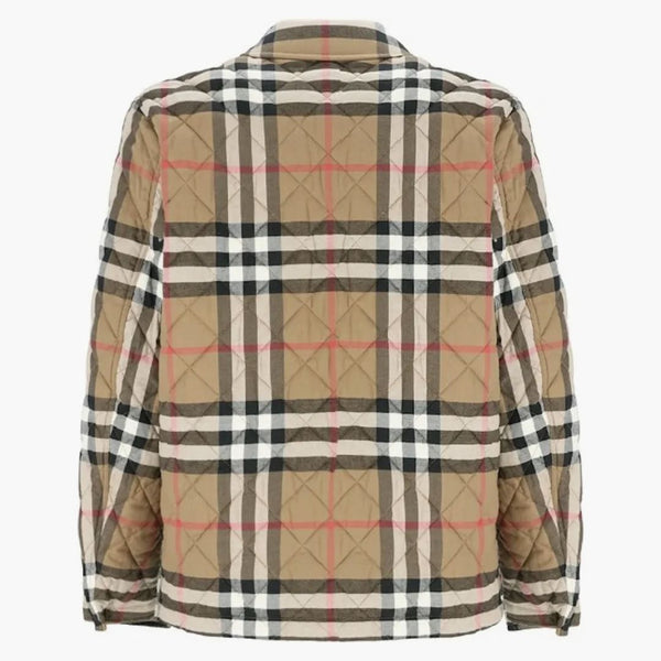 Burberry Forres Diamond Quilted Jacket Taupe Brown