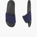 Burberry Furley Monogram Slides Deep Royal Blue