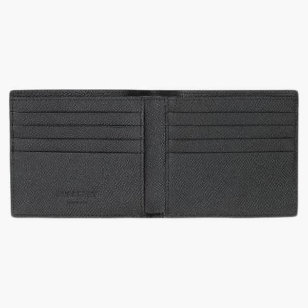 Burberry Grainy Leather International Bifold Wallet Black