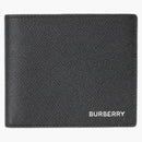 Burberry Grainy Leather International Bifold Wallet Black