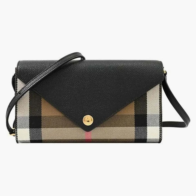 Burberry Hannah Kontrollera axelväska svart