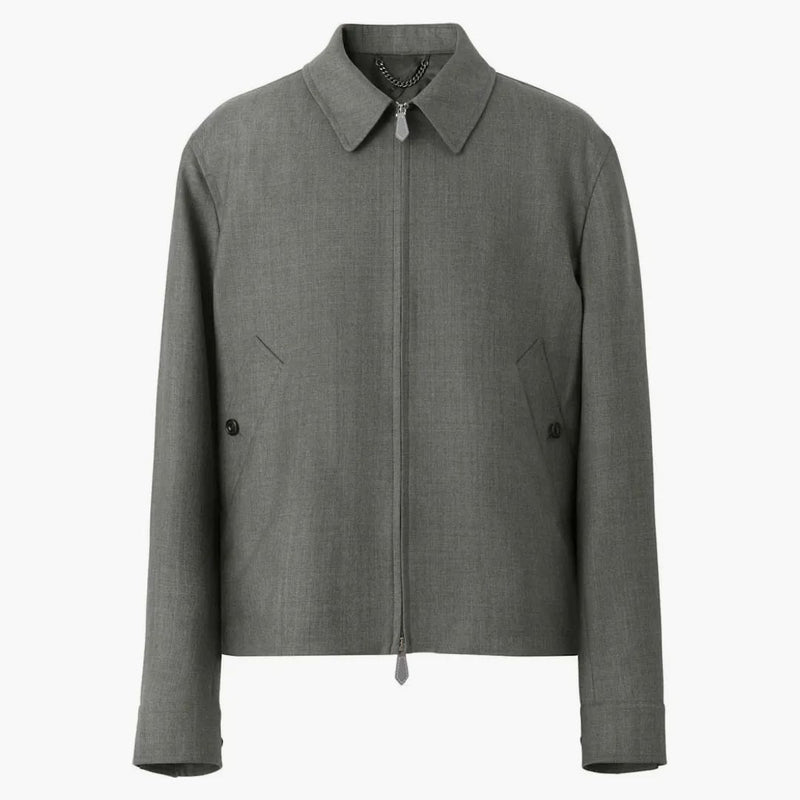 Burberry Harrington Zipped Jacket Gray