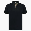 Burberry Hartford Check Placket Polo Black