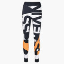 Burberry High-Waisted graphic print leggings Black/White/Orange