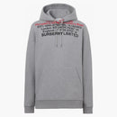 Burberry Horseferry Location Print Hoodie Gray