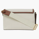 Burberry Horseferry Print Canvas Note Crossbody Bag Natural/Tan