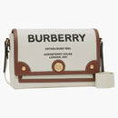 Burberry Horseferry Print Canvas Note Crossbody Bag Natural/Tan