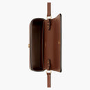 Tiskové plátno Burberry Horseferry a kožená poznámková taška Mini Natural/Tan