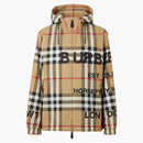 Print Burberry Horseferry Check nylon kapucí archiv beige