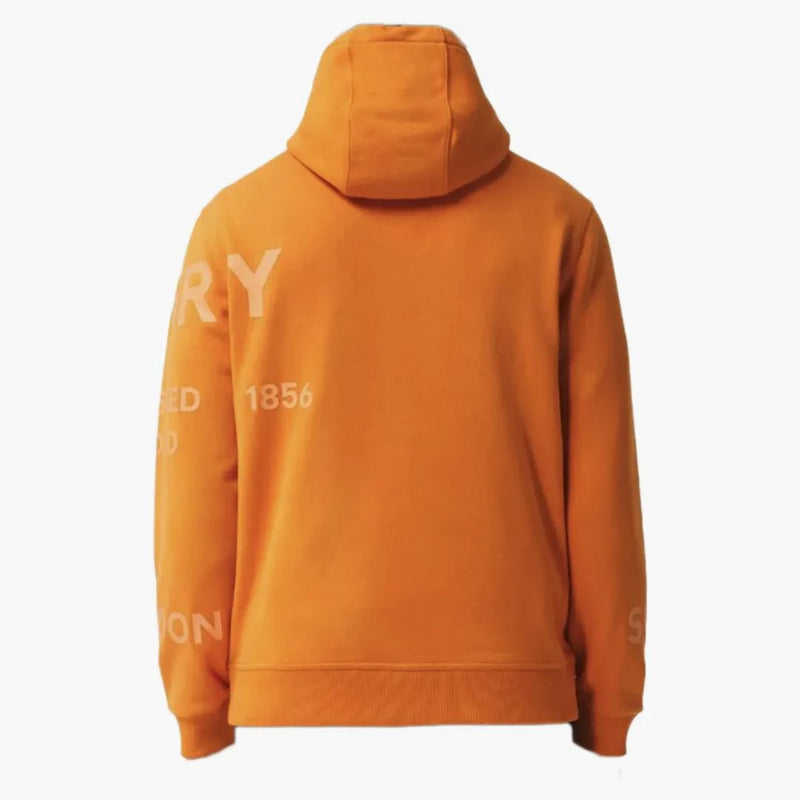 Burberry Horseferry-tryck bomulls hoodie orange
