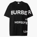 Burberry Horseferry estampado de algodón de algodón de gran tamaño blanco blanco