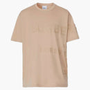 Burberry Horseferry Print Bavlny nadměrné tričko s měkkou plavou béžovou