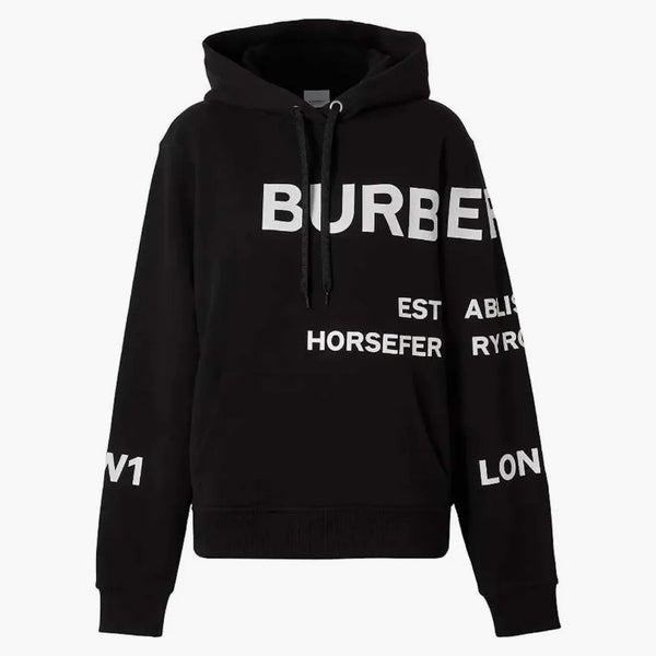 Burberry Horseferry Print Nadcezená bavlna šňůra černá černá
