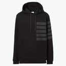 Burberry Horseferry Tape Print Hoodie Black