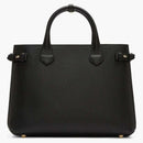 Burberry House Check Banner Medium Dead Bag Black