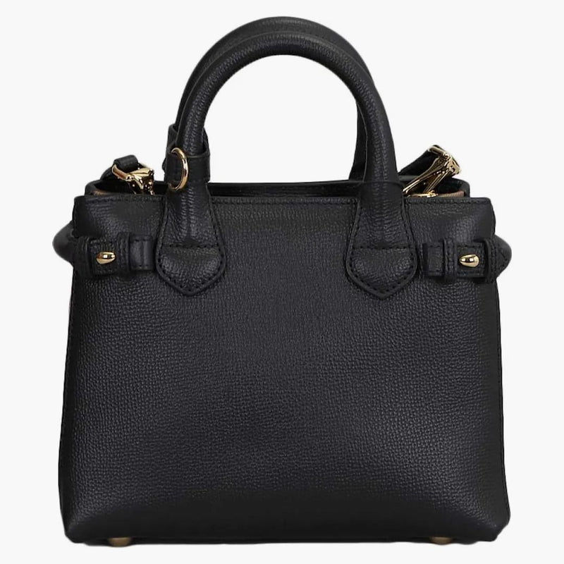 Burberry House Check Banner Mini Dead Bag Black