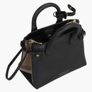 Burberry House Check Banner Mini Dead Bag Black