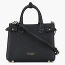 Burberry House Check Banner Small Dead Bag Black