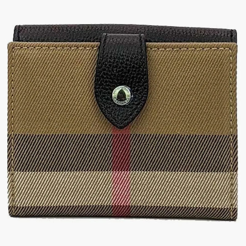 Burberry House Check Gilní derby Luna Small Peněženka Black / Beige