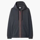 Burberry Hove Stripe Zip Hoodie Dark Grey Melange