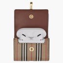 Burberry Icon Stripe E-Canvas Airpods Pro Case Archive Beige
