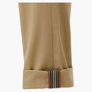 Burberry Icon Stripe Inside Detail Slim Fit Chinos Beige