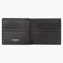 Burberry Icon Stripe Leather International Bifold Wallet Black