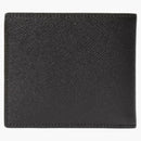 Burberry Icon Stripe Leather International Bifold Wallet Black