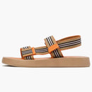 Burberry Icon Stripe Stap Sandals Beige Orange Lambskin (women's)