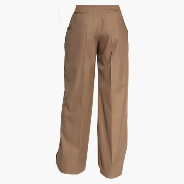 Burberry Jane Pleat-front Trousers Brown