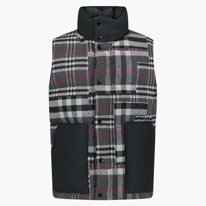 Burberry Kenwick Check Gilet Dark Gray