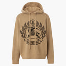 Burberry Knight Logo Knit Hoodie Beige