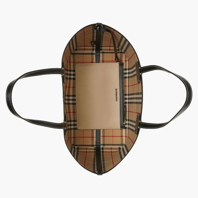 BURBERRY TISK PLISTKA SVĚTEL LONDON LONDENT DEAD BAG BEIGE/BLACK/ACRHIVE BEIGE