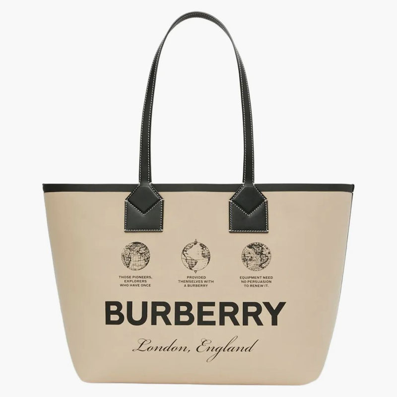 BURBERRY TISK PLISTKA SVĚTEL LONDON LONDENT DEAD BAG BEIGE/BLACK/ACRHIVE BEIGE