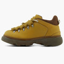 Burberry Lace Up Leather Ankle Boot Mustard Yellow