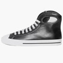 Burberry Larkhall High-Topas de zapatillas de cuero blanco negro