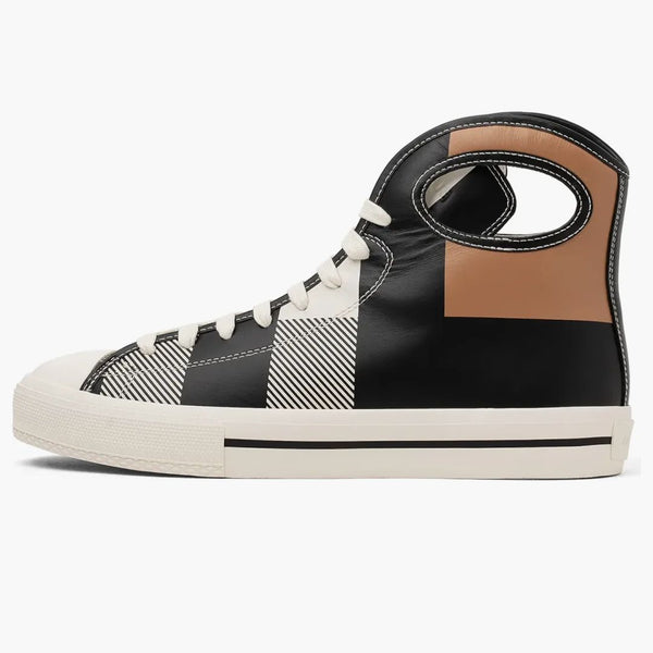 Burberry Larkhall High-top Sneakers Check Print Leather