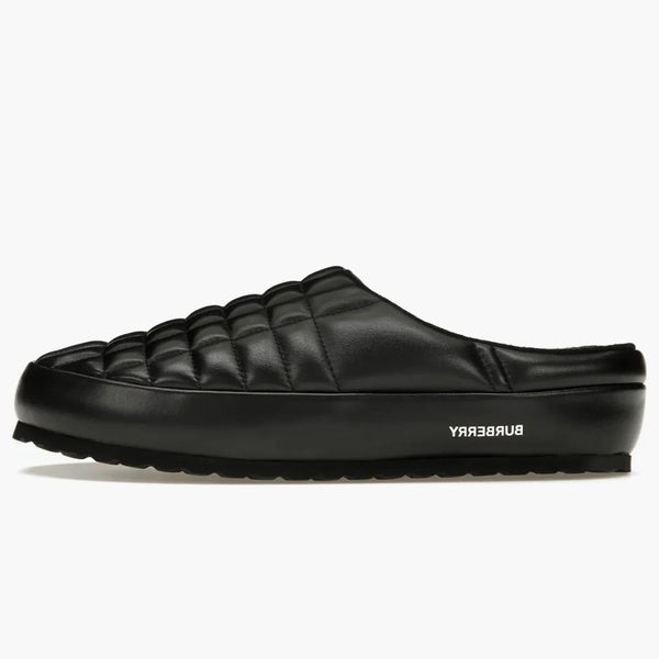 Burberry Leather Quilted Slipper Black