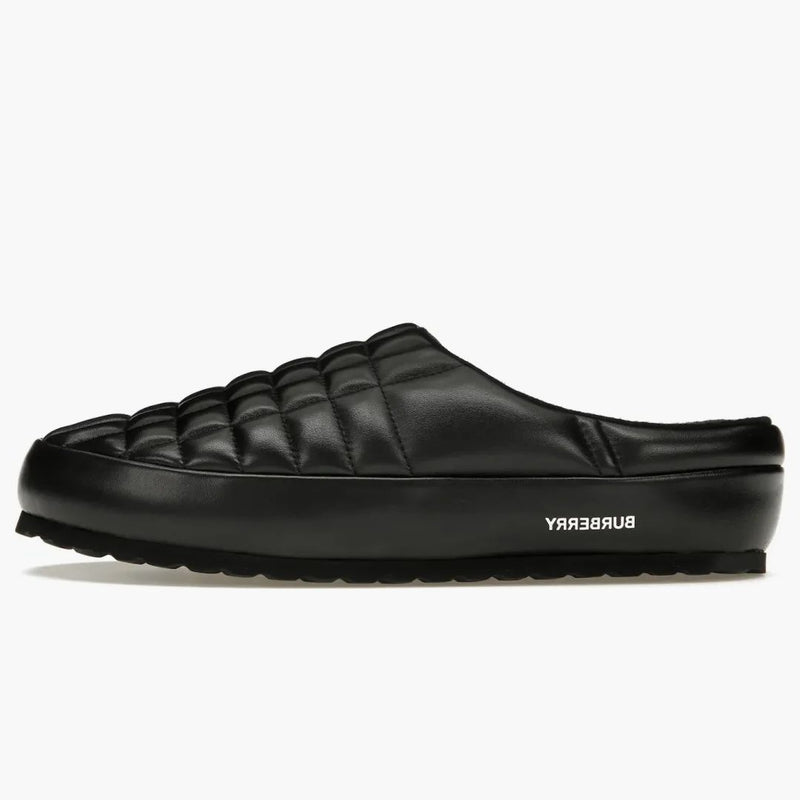 Burberry Leather Quilted Slipper Black