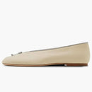 Burberry Leather Sadler Zip Ballerinas Soap (women's)