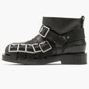 Burberry Leather Strap Boot Black (women's)