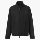 Burberry Letter Graphic Applique Harrington Jacket Black