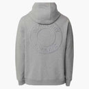 Burberry Letter Graphic Appliqué Hoodie Pale Gray Melange