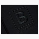 Burberry Letter Graphic Cotton Blend Zip Hoodie Black