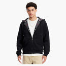Burberry Letter Graphic Cotton Blend Zip Hoodie Black