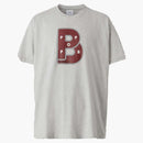 Burberry Letter Graphic Cotton tričko bledě šedá melanda